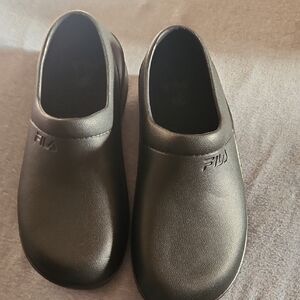 Fila Black Casual Slip-Ons